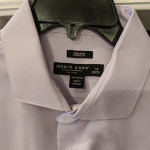 Pronto Uomo Classic Fit Non-Iron  Lilac 18 32/33